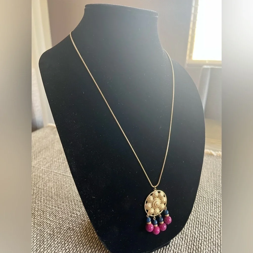 Boho layering necklace 11.5” drop